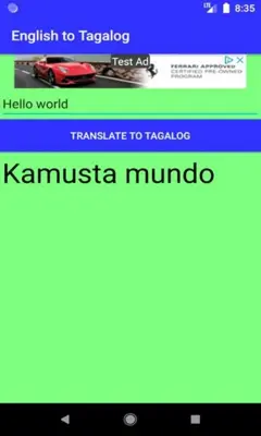 English to Tagalog Translator android App screenshot 3